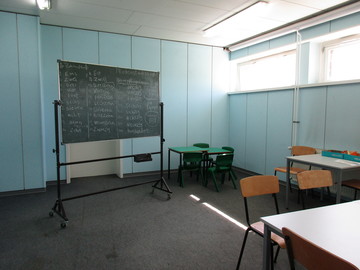 Schulungsraum im Ankunftszentrum Fallingbostel