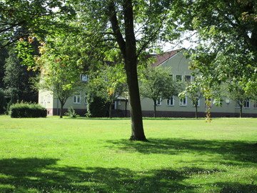 Wirtschaftsgebäude im Ankunftszentrum Fallingbostel